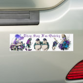 Alice in Wonderland Characters Bumpersticker (Op auto)