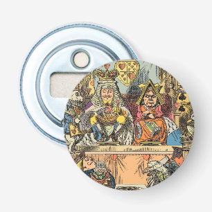 Alice in Wonderland Cheshire Cat Characters Button Flesopener