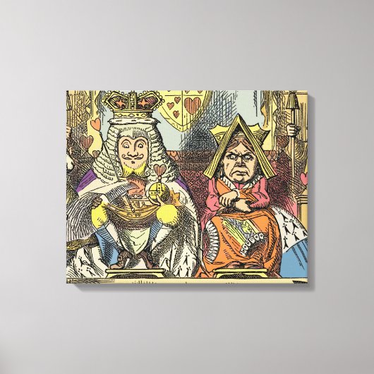 Alice in Wonderland Cheshire Cat Characters Canvas Afdruk (Voorkant)