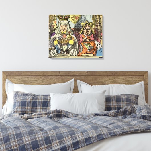 Alice in Wonderland Cheshire Cat Characters Canvas Afdruk (Insitu (Slaapkamer))