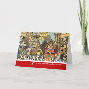 Alice in Wonderland Cheshire Cat Characters Feestdagen Kaart