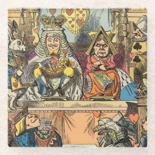 Alice in Wonderland Cheshire Cat Characters Glazen Onderzetter