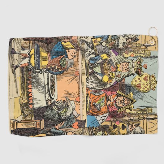 Alice in Wonderland Cheshire Cat Characters Golfhanddoek (Horizontaal)