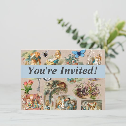 Alice in Wonderland Cheshire Cat Characters Kaart (Staand voorkant)