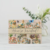 Alice in Wonderland Cheshire Cat Characters Kaart (Staand voorkant)