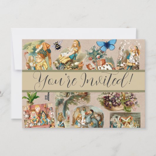 Alice in Wonderland Cheshire Cat Characters Kaart (Voorkant)