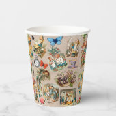 Alice in Wonderland Cheshire Cat Characters Papieren Bekers (Voorkant)