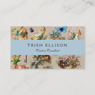 Alice in Wonderland Cheshire Cat Characters Visitekaartje