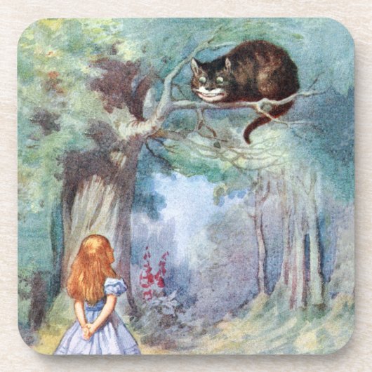 Alice in Wonderland Cheshire Cat Cork Onderzetter (Voorkant)