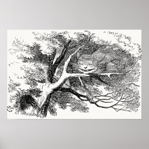 Alice in Wonderland - Cheshire Cat Fading to Smile Poster