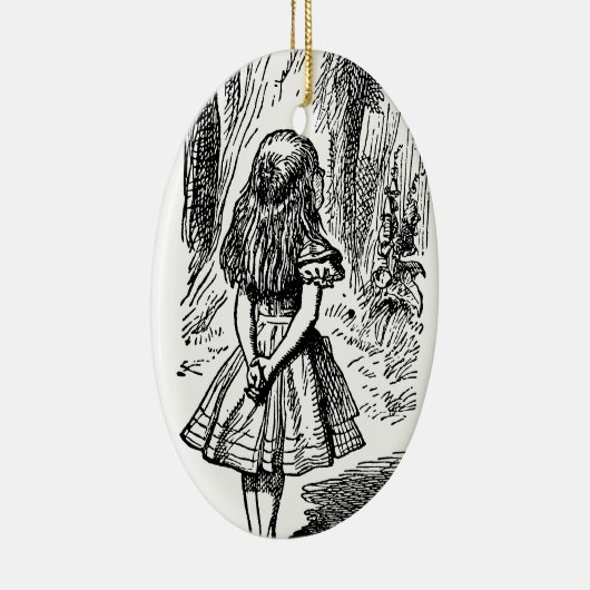 Alice in Wonderland, Cheshire Cat Keramisch Ornament (Rechts)