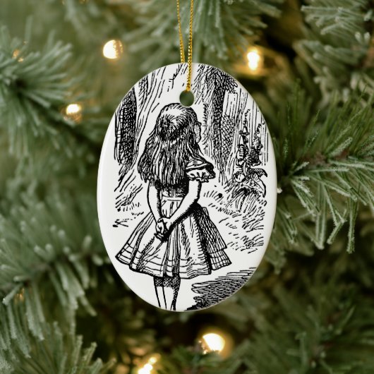 Alice in Wonderland, Cheshire Cat Keramisch Ornament (Boom)
