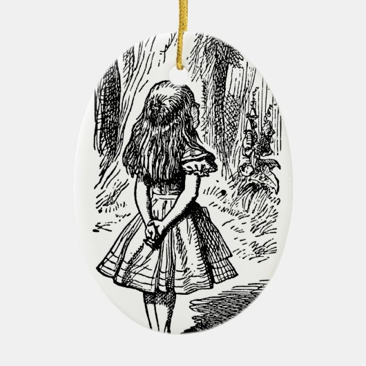  Alice in Wonderland, Cheshire Cat Keramisch Ornament (Voorkant)
