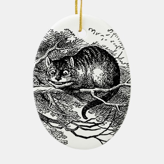  Alice in Wonderland, Cheshire Cat Keramisch Ornament (Achterkant)