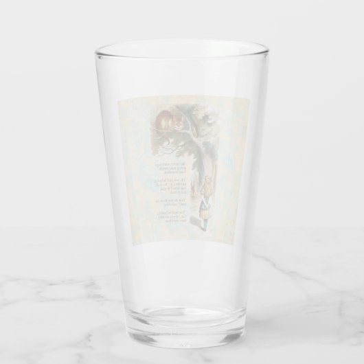 Alice in Wonderland Cheshire Cat Mad Glas (Achterkant)