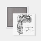 Alice in Wonderland, Cheshire Cat Magneet (Voorkant / Achterkant)