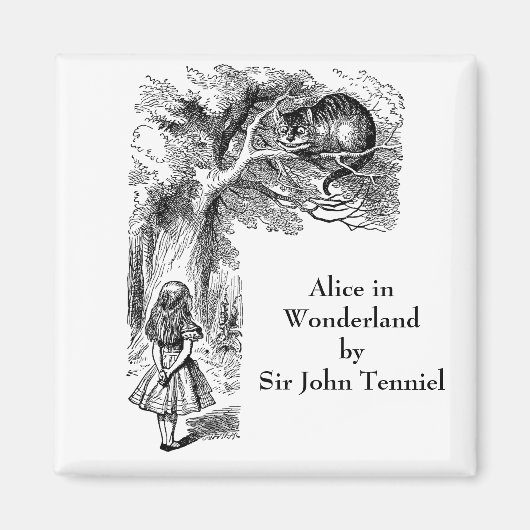  Alice in Wonderland, Cheshire Cat Magneet (Voorkant)