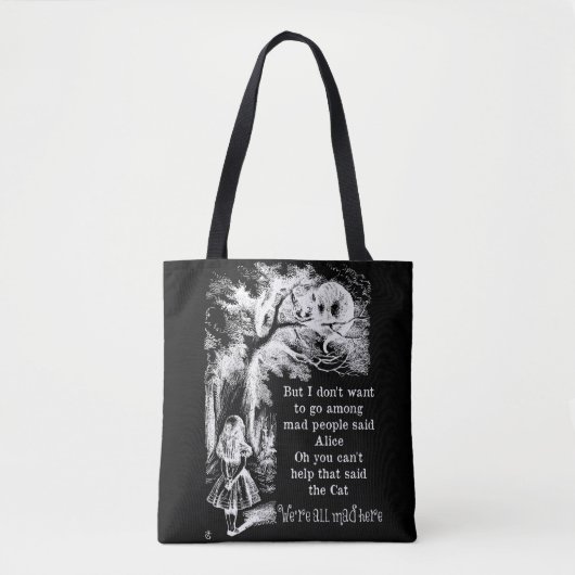 Alice in Wonderland; Cheshire Cat met Alice Draagtas (Voorkant)