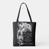 Alice in Wonderland; Cheshire Cat met Alice Draagtas (Achterkant)