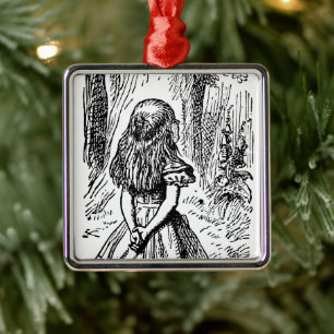  Alice in Wonderland, Cheshire Cat Metalen Ornament