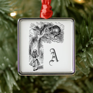  Alice in Wonderland, Cheshire Cat Metalen Ornament