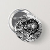  Alice in Wonderland, Cheshire Cat Ronde Button 5,7 Cm (Voorkant /achterkant)