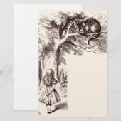 Alice in Wonderland | Cheshire Cat Smile Briefpapier (Voorkant / Achterkant)