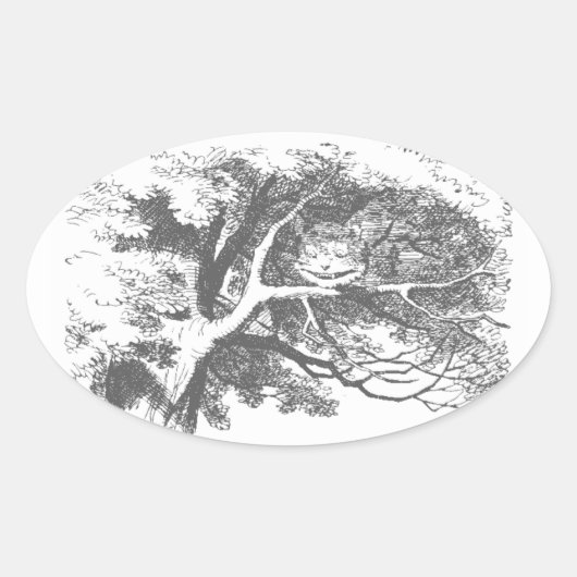 Alice in Wonderland Cheshire Cat Stickers (Voorkant)