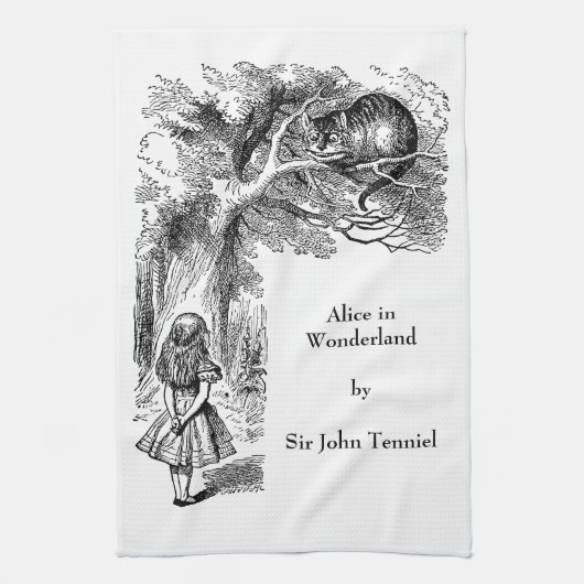  Alice in Wonderland, Cheshire Cat Theedoek (Verticaal)