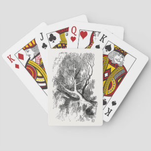 Alice in Wonderland - Cheshire Cat vervaagt tot gl Pokerkaarten