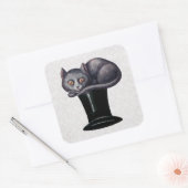 Alice in Wonderland Cheshire Cat Vierkante Sticker (Envelop)