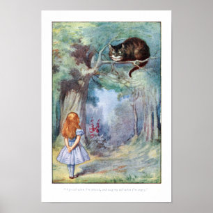 Alice in Wonderland Cheshire Chat Imprimer Poster