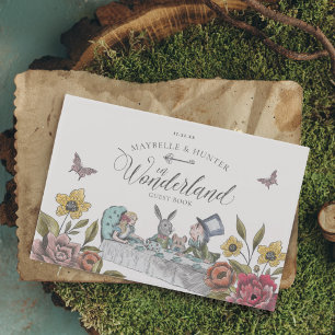 Alice in Wonderland Chic Storybook Wedding Gastenboek