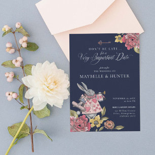 Alice in Wonderland  Chic Storybook Wedding Kaart