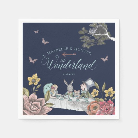 Alice in Wonderland Chic Wedding Servet (Voorkant)