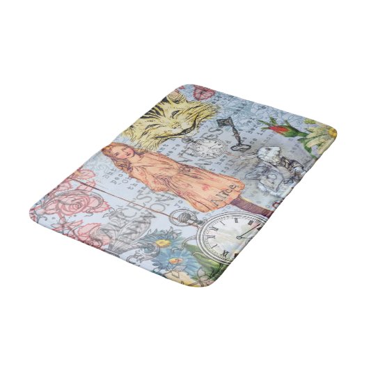 Alice in Wonderland Classic Cheshire Rabbit Alice Badmat (Gekanteld)