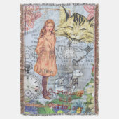 Alice in Wonderland Classic Cheshire Rabbit Alice Deken (Voorkant Verticaal)