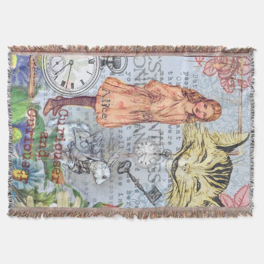 Alice in Wonderland Classic Cheshire Rabbit Alice Deken (Voorkant)