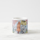 Alice in Wonderland Classic Cheshire Rabbit Alice Espresso Kop (Voorkant)