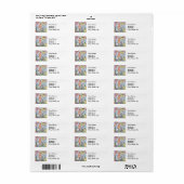 Alice in Wonderland Classic Cheshire Rabbit Alice Etiket (Full Sheet)