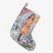 Alice in Wonderland Classic Cheshire Rabbit Alice Kleine Kerstsok (Voorkant (Hangend))