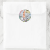 Alice in Wonderland Classic Cheshire Rabbit Alice Ronde Sticker (Tas)