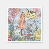 Alice in Wonderland Classic Cheshire Rabbit Alice Servet (Voorkant)