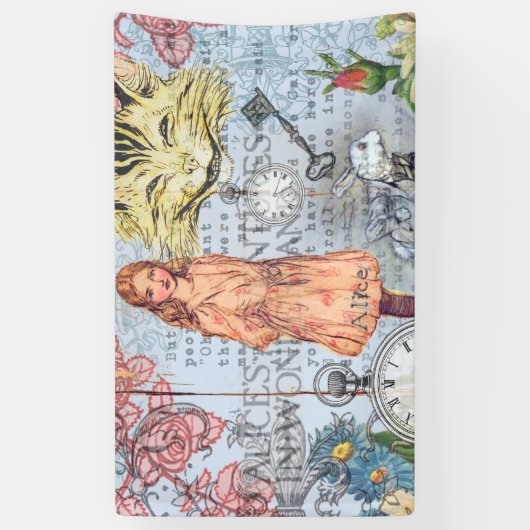 Alice in Wonderland Classic Cheshire Rabbit Alice Spandoek (Verticaal)