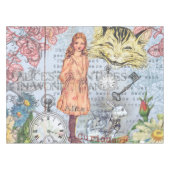 Alice in Wonderland Classic Cheshire Rabbit Alice Tafelkleed (Voorkant (Horizontaal))