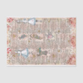 Alice in Wonderland Collage Decoupage Tissuepapier (Voorkant)