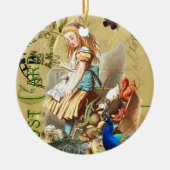 Alice in Wonderland collage Keramisch Ornament (Voorkant)