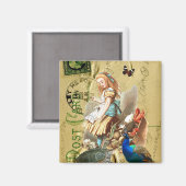  Alice in Wonderland collage Magneet (Voorkant / Achterkant)