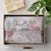 Alice in Wonderland Collage ontkoppeling Tissuepapier (Geschenk)