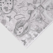 Alice in Wonderland Collage ontkoppeling Tissuepapier (Detail)
